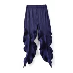 Pantalones Plisados para Mujer - Deep Blue